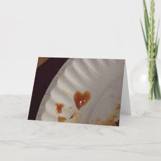 Ketchup Heart Card Helgkort