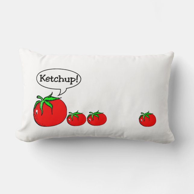 Ketchup Joke Pillow Lumbarkudde (Framsida)