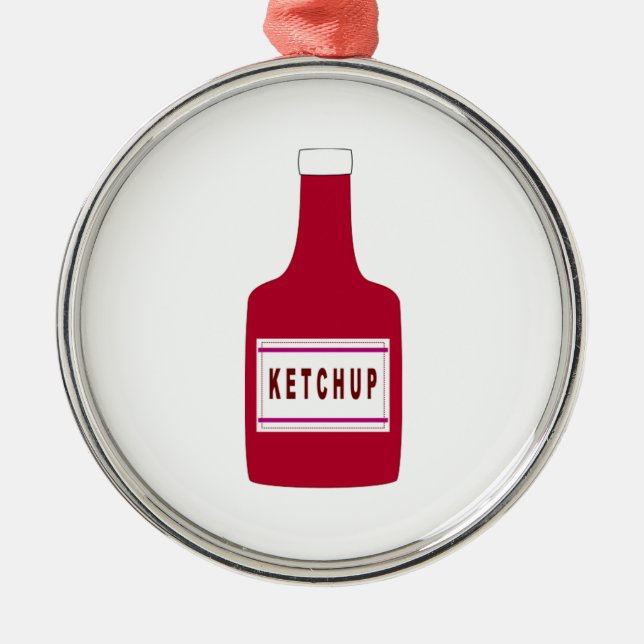 Ketchup Julgransprydnad Metall (Framsidan)