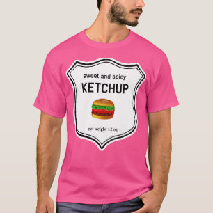 KETCHUP med Hamburger Halloween Costume T Shirt