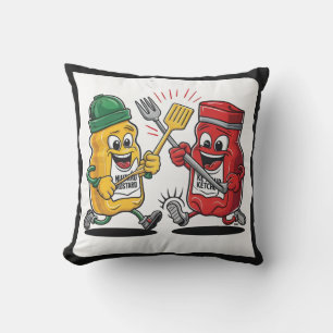 Ketchup & Mustard Buddy Kudde