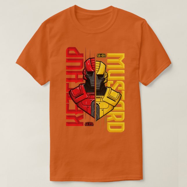 Ketchup Mustard T Shirt (Design framsida)