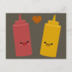Ketchup & Mustard Vänner Vykort