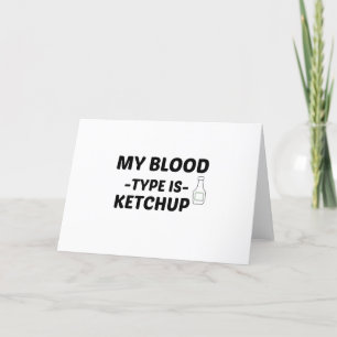 KETCHUP MY BLOOD TYP HELGKORT