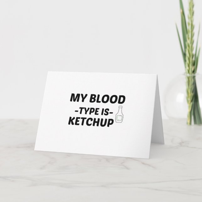 KETCHUP MY BLOOD TYP HELGKORT (Framsida)