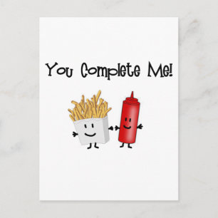 Ketchup och Fries! Vykort