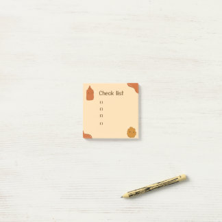 Ketchup och kycklingnugget  post-it block