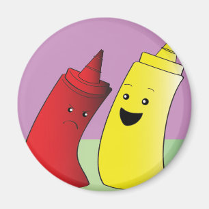 Ketchup och senap magnet