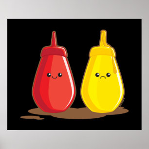 Ketchup och senap poster