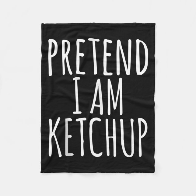Ketchup Senap Lätt Rolig Halloween Kostym Fleecefilt (Framsidan)