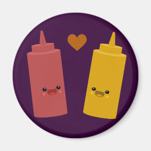 Ketchup- & senapvänner magnet