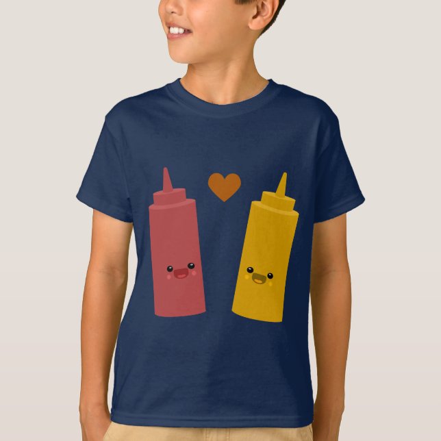Ketchup- & senapvänner t-shirt (Framsida)