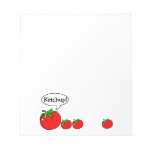 Ketchupskämtanteckningsblock Anteckningsblock