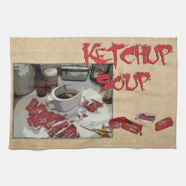 "Ketchupsoppa" dishtowel Kökshandduk (Horisontell)