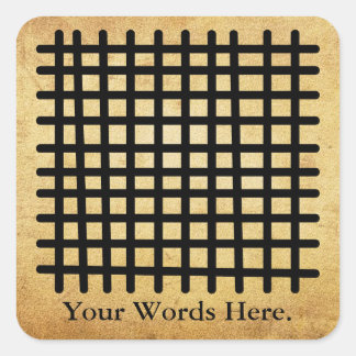 KETE PA | Adinkra Symbol för Bra Giftermål Fyrkantigt Klistermärke