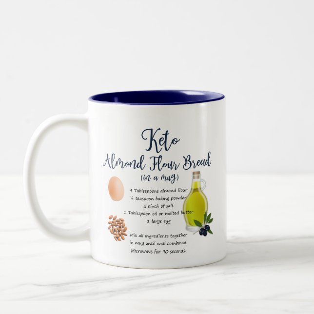 Keto Almond Flour Bread Recipe Mugg (Vänster)