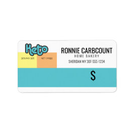 Keto carb count bakery pris märkre dekal adressetikett