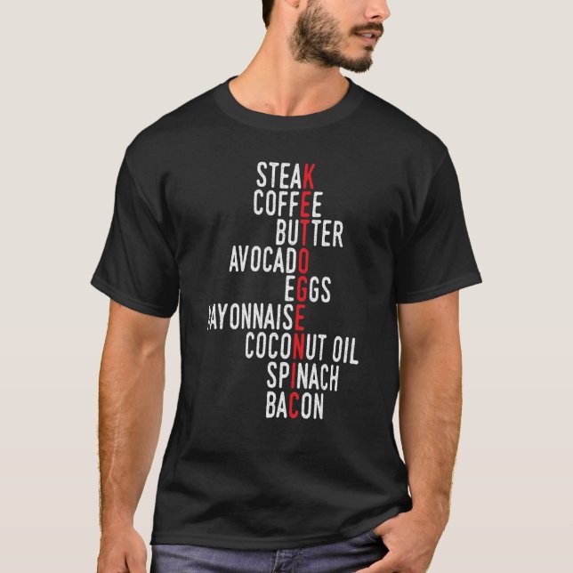 Keto-citat Lågkarb Ketogen Food Ketosis T Shirt (Framsida)