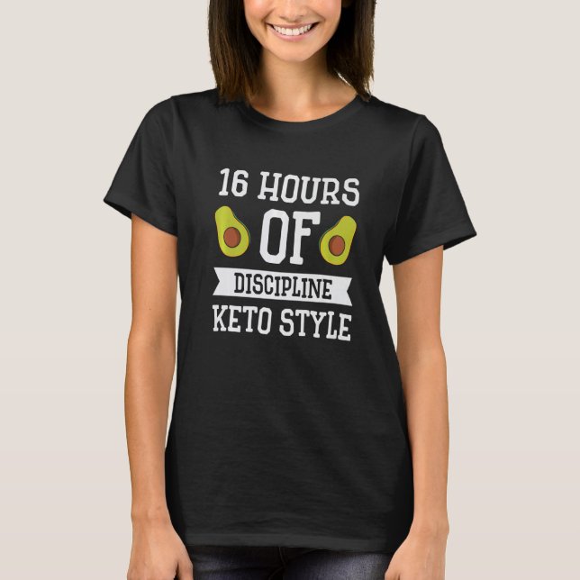 Keto Diet Avocado viktförlust Ingen karbketogen P T Shirt (Framsida)