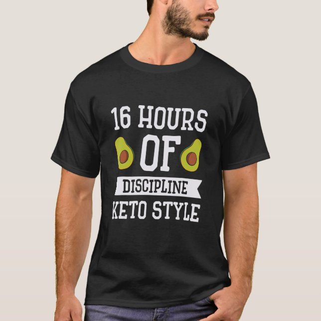 Keto Diet Avocado Weight Loss No Carbs Ketogenic T Shirt (Framsida)