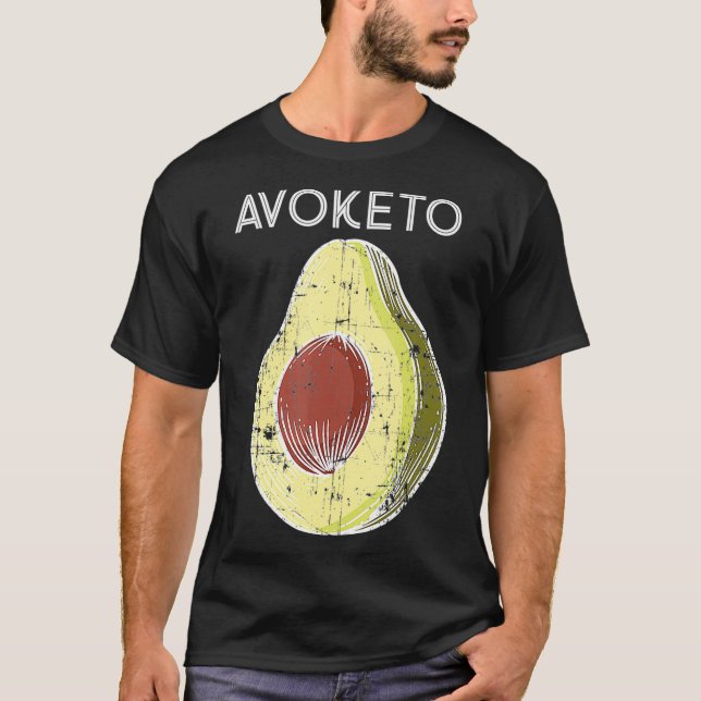 Keto Diet Avoketo Avocado Gift T Shirt (Framsida)