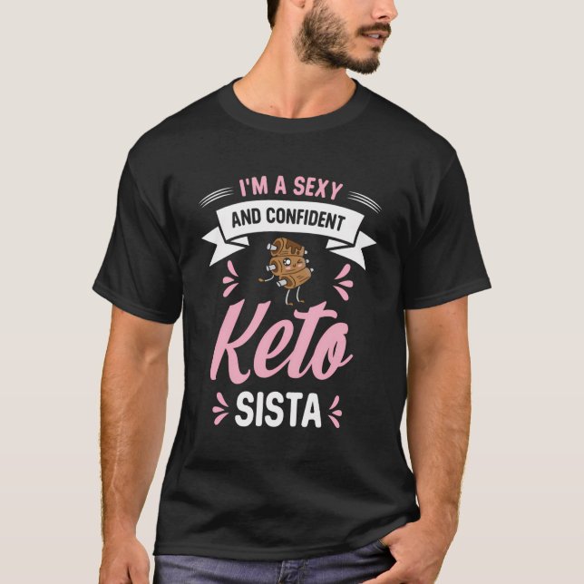 Keto Diet Ketogen Food Health T Shirt (Framsida)