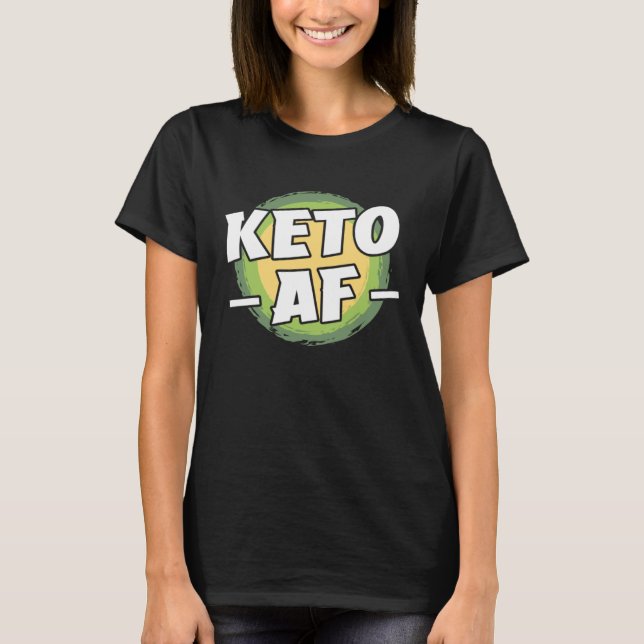 Keto Diet Ketones Ketogenic Diet Low Carbs High Fa T Shirt (Framsida)