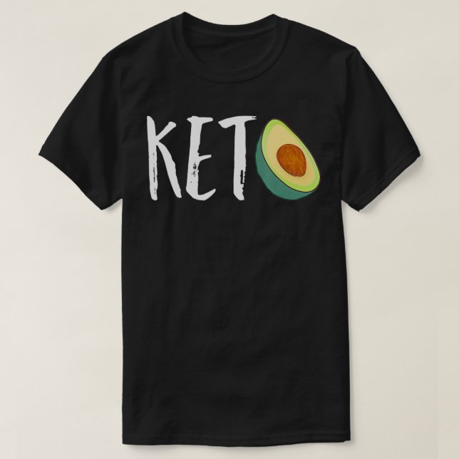 Keto Diet Low b High Tjock Avocado Funny Gift T Shirt (Design framsida)