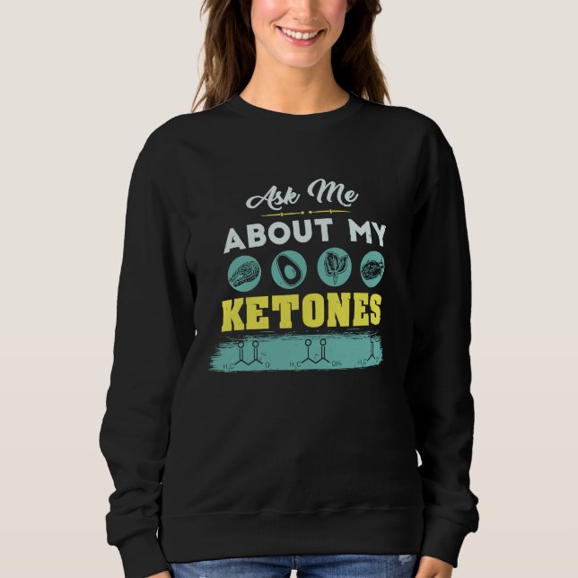 Keto-diet-outfit med ketoner-pun t shirt (Framsida)