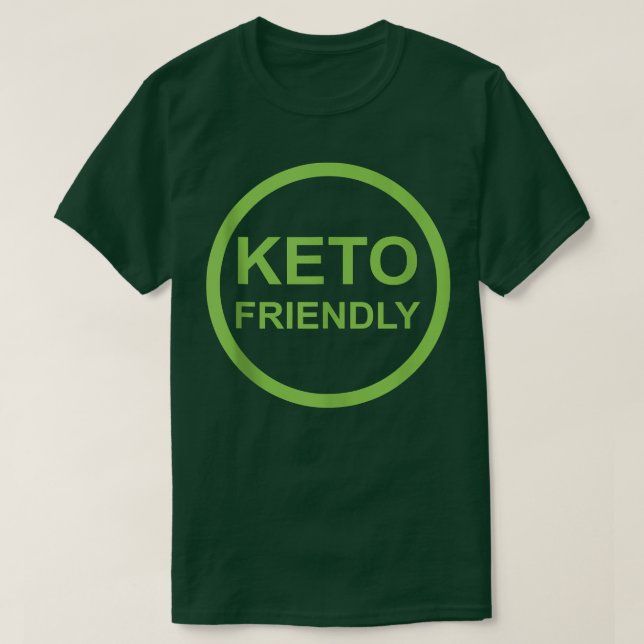 Keto Friendly Low Carb Ketogena livsstil  T Shirt (Design framsida)