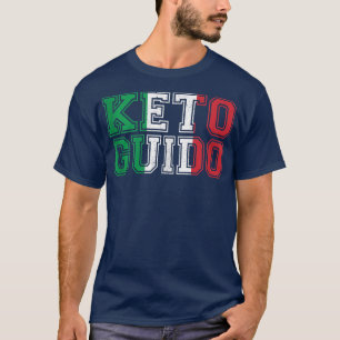 Keto Guido Italiana Ketogen Diet Italien Flagga Gi T Shirt