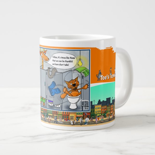 Keto Kitty | Absurd Situationshumor Jumbo Mugg (Framsida höger)