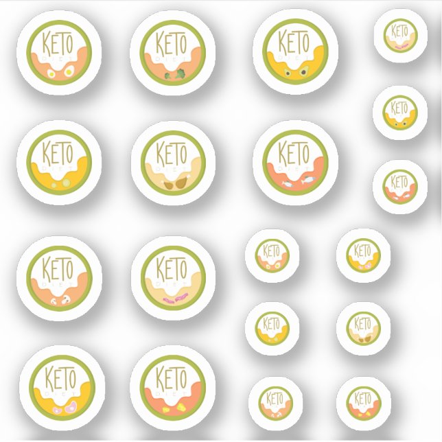 keto klistermärken (Framsida)