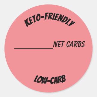 Keto Lågkarbvänlig etikett för bageribageribagage