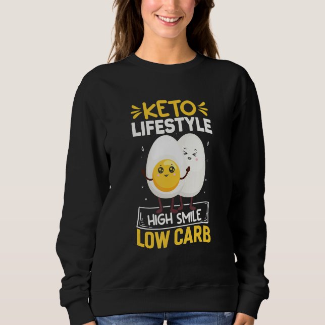 Keto Lifestyle High Smile, Funny Ketodiet Costume  T Shirt (Framsida)