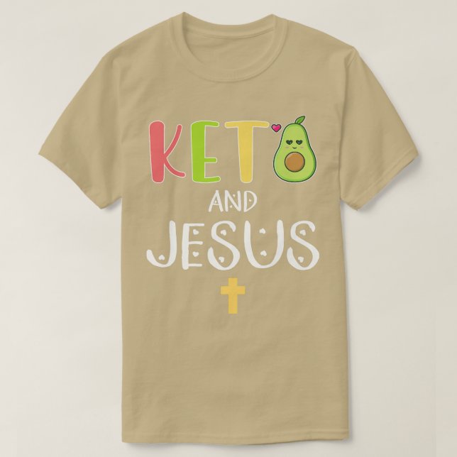 Keto och Jesus T Shirt (Design framsida)