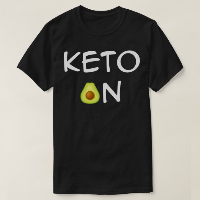 Keto på Avocado Älskare T Shirt (Design framsida)