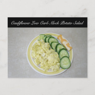 Keto Potato Salad Postcard Vykort