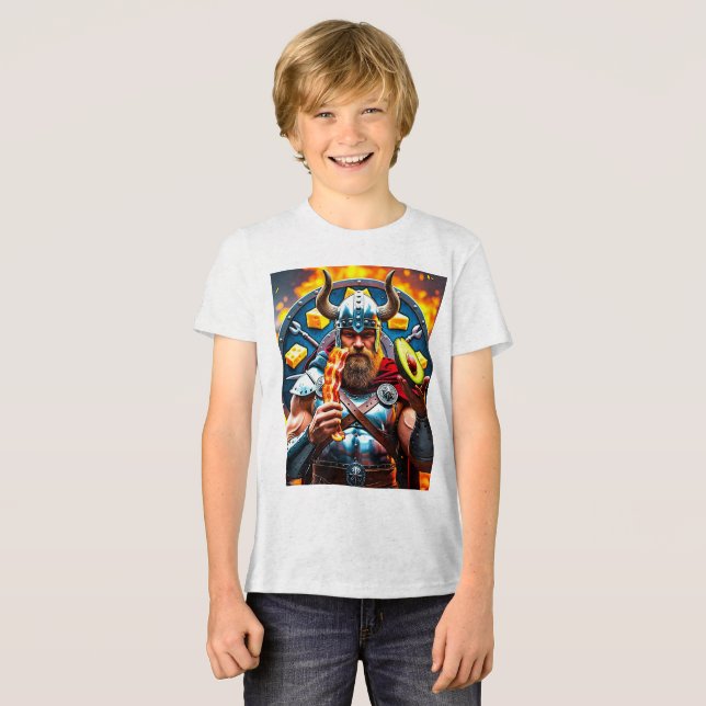 Keto Warrior 🥓 🔥 - Bränn din styrka med Tjockar! T Shirt (Framsida Full)