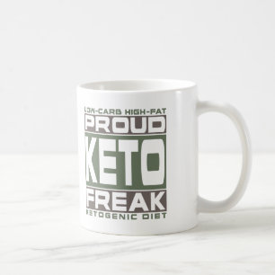 KETOGENIC BANTA: Stolt Keto-freak! Få in i Ketosi Kaffemugg