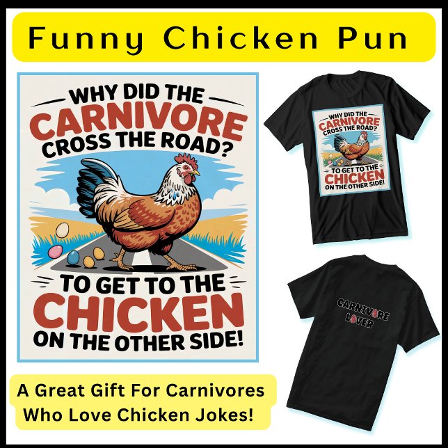 Ketokost för säd av lusern t shirt (Funny chicken pun for  Carnivores who love chicken jokes. A great stocking stuffer or anytime gift !)