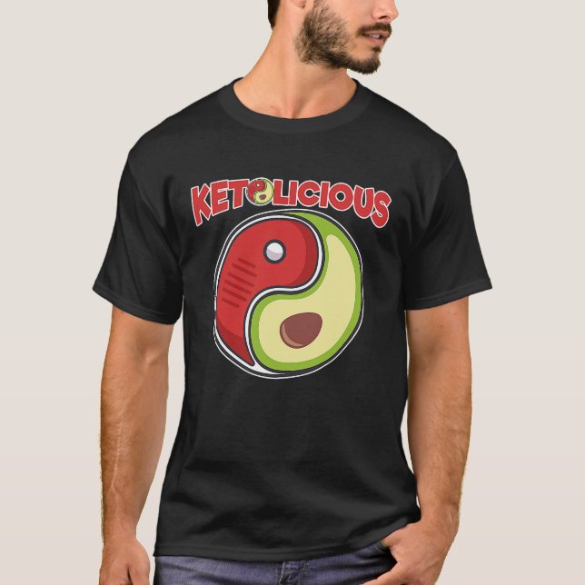 Ketolicious Keto Diet Ketogenic Diet  for Ketosis T Shirt (Framsida)