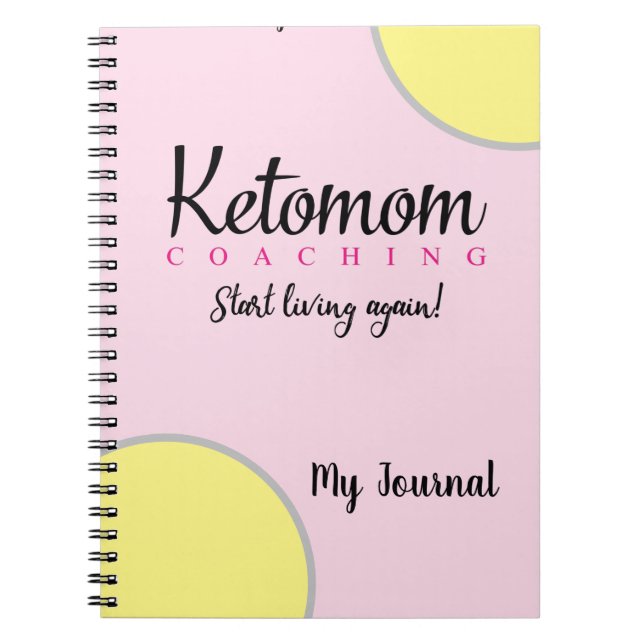 Ketomom Tränar Journal Anteckningsbok (Framsidan)