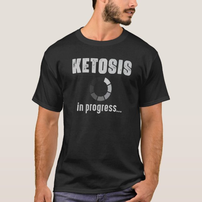 Ketos under utveckling Ketones Low Carb Keto Diet  T Shirt (Framsida)