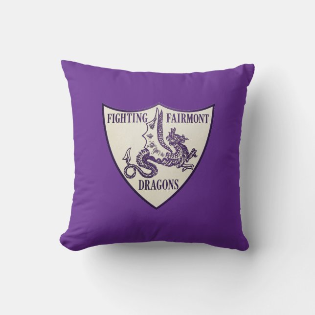 Kettering, Ohio Fighting Fairmont Dragons logotyp Kudde (Framsida)