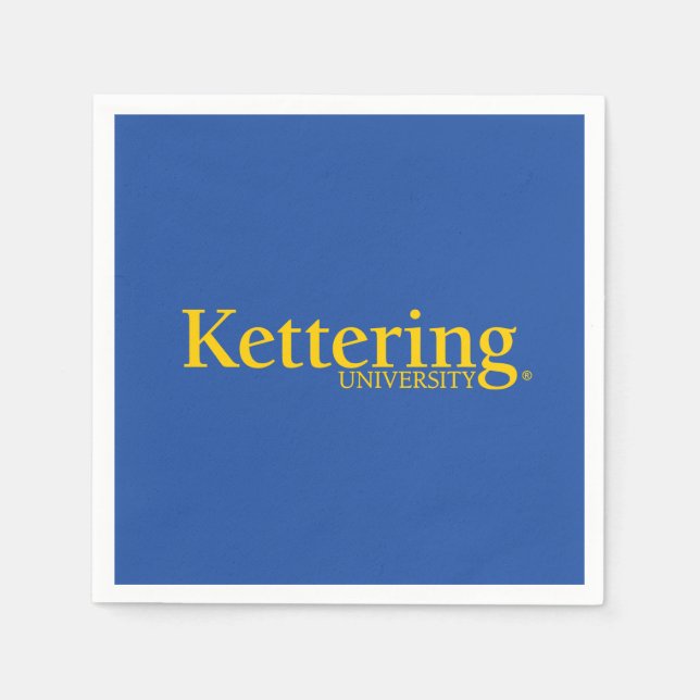 Kettering University logotyp Pappersservett (Framsidan)