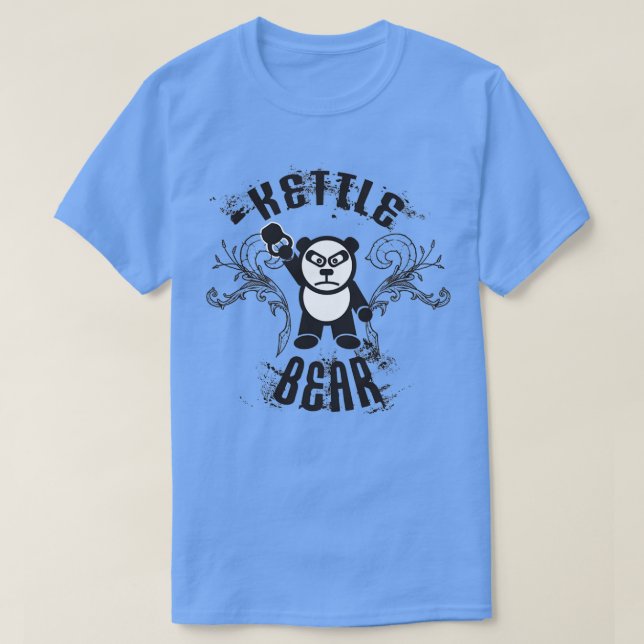 Kettle Bear Kettlebell Panda T Shirt (Design framsida)