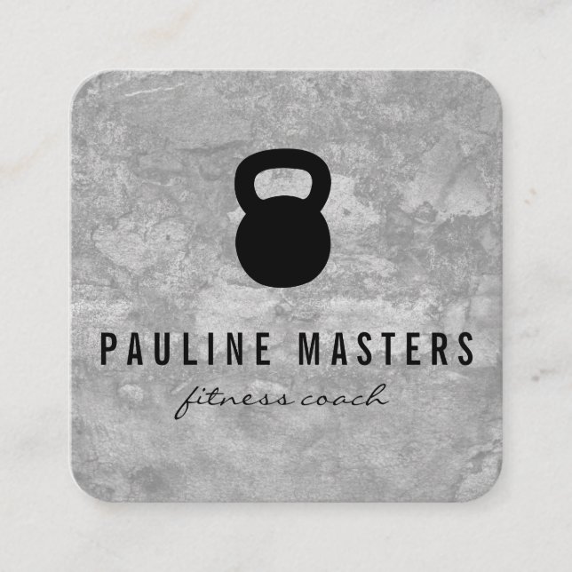 Kettle Bell Grunge-förmånskort Lojalitetskort (Framsida)