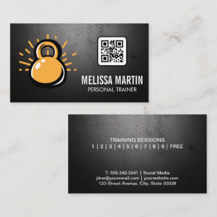 Kettle Bell Logotyp QR-kodAffärskort Visitkort