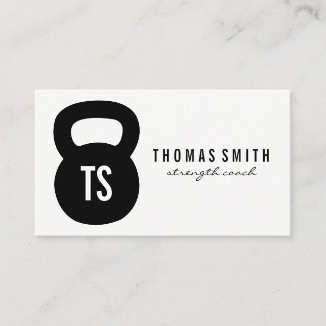 Kettle Bell Personal Trainer Visitkort (Framsida)